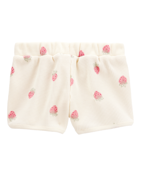 Carters Short Ivory Strawberry para Bebé Niña