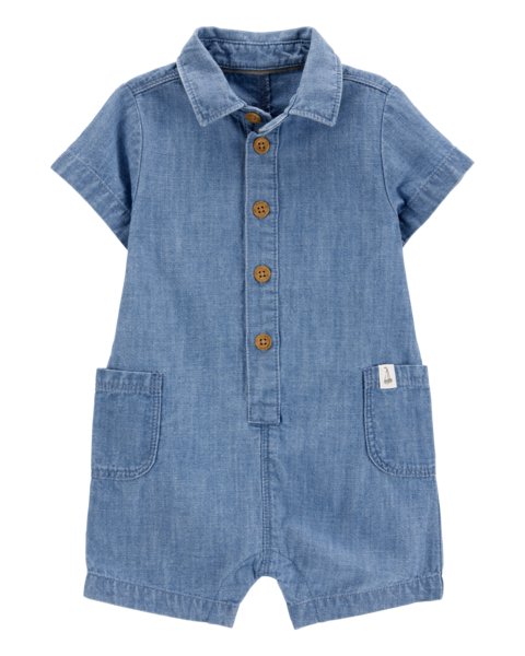 Carters Overol Chambray Solid para Bebé Niño