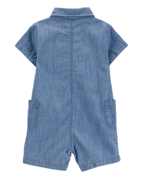 Carters Overol Chambray Solid para Bebé Niño