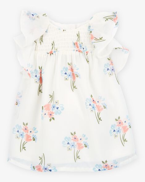 CARTERS BEBE NIÑA VESTIDO IVORY FLORAL