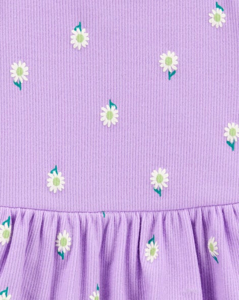 CARTERS BEBE NIÑA CONJ. DE PANTALON FLORAL PRINT PURPLE