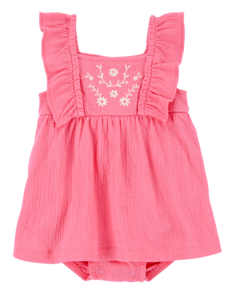 Carters Vestido Embroidery Pink/white para Bebé Niña