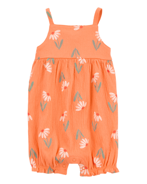 Carters Overol Floral Orange para Bebé Niña