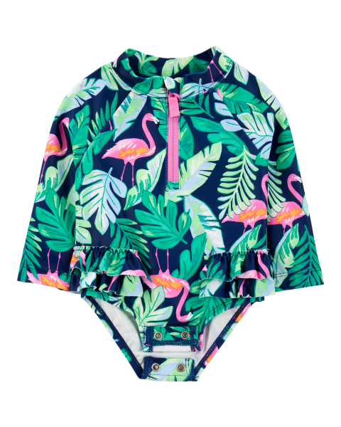 CARTERS BEBE NIÑA VESTIDO DE BAÑO NAVY FLAMINGO RG 1PK