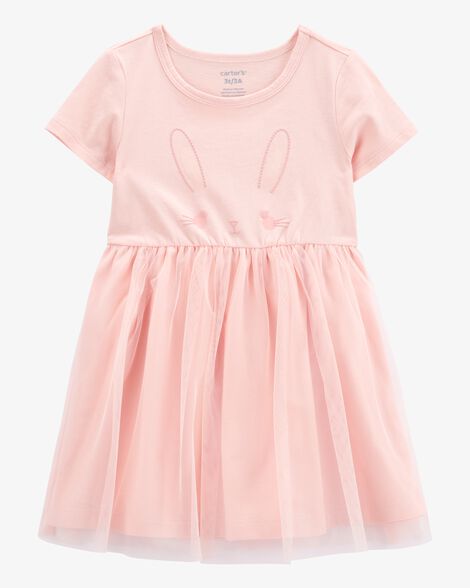 CARTERS BEBE NIÑA VESTIDO PINK BUNNY