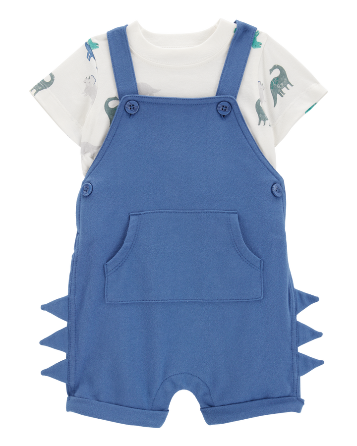 CARTERS BEBE NIÑO CONJ. DE OVEROL DINO SPIK NAVY