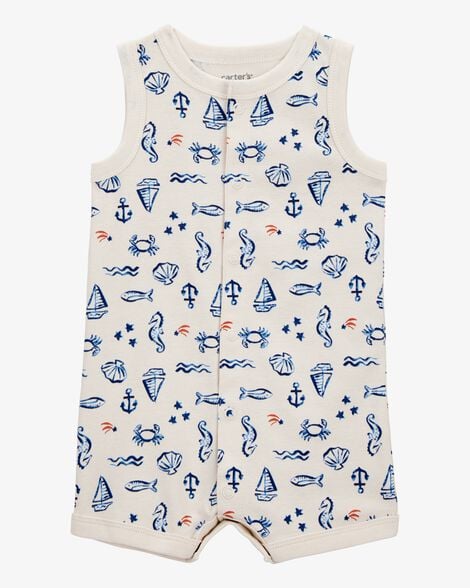 CARTERS BEBE NIÑO ROMPER IVORY