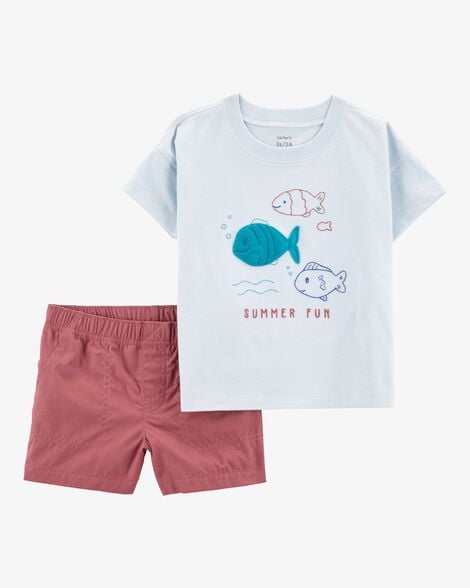 CARTERS BEBE NIÑO CONJ. DE SHORT MULTICOLOR