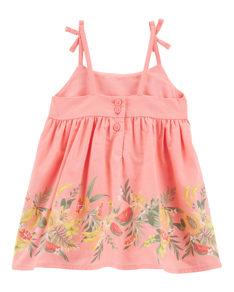 OSHKOSH BEBE NIÑA VESTIDO PINK PRINT