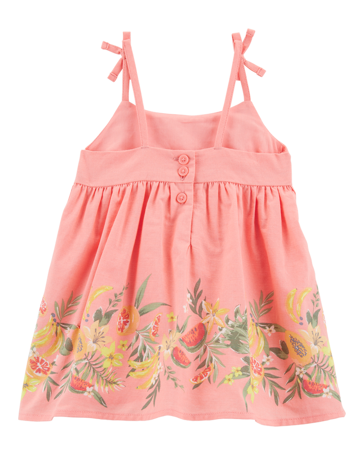 OSHKOSH BEBE NIÑA VESTIDO PINK PRINT