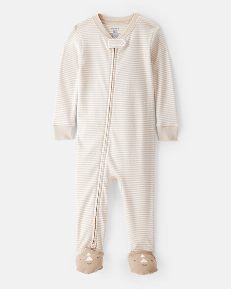 CARTERS BEBE NIÑO PIJAMA COTTON FTD NEUTRAL STRIPED RHINO