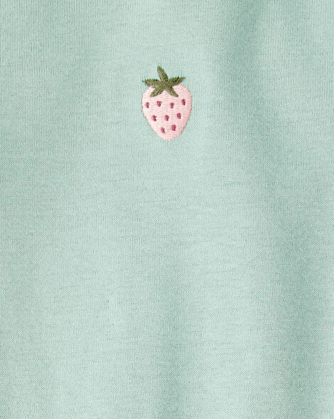 CARTERS BEBE NIÑA BODY PINK FRUIT PRINT EMBROIDERY 5PCS