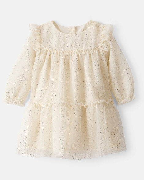 CARTERS BEBE NIÑA VESTIDO CREAM