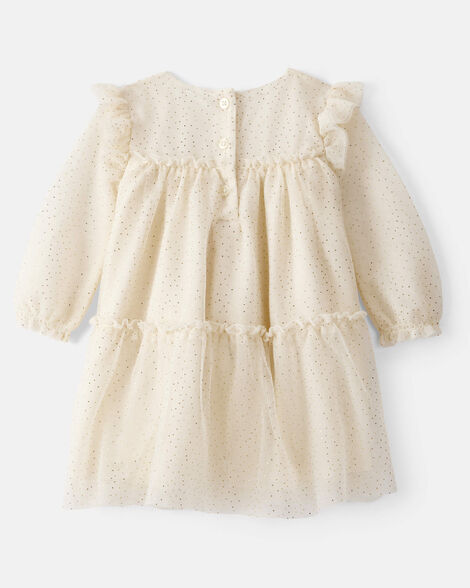 CARTERS BEBE NIÑA VESTIDO CREAM
