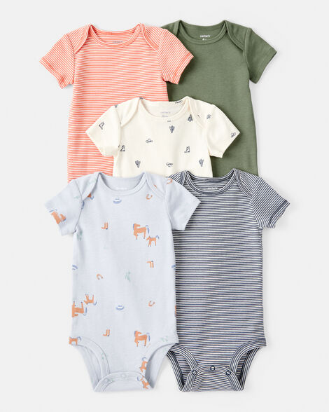 CARTERS BEBE NIÑO BODY MULTICOLOR COY STRIPE 5PCS