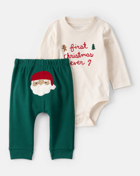 CARTERS BEBE NIÑO PIJAMA CHRISTMAS GREEN