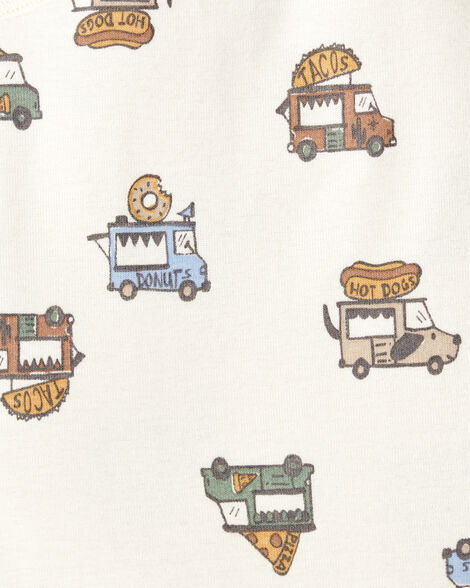 CARTERS BEBE NIÑO BODY HOTDOG PIZZA EMBROIDERY 5PCS