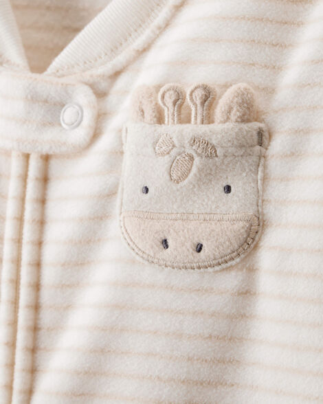 CARTERS BEBE NIÑO SACO DE DORMIR KHAKI COW ART
