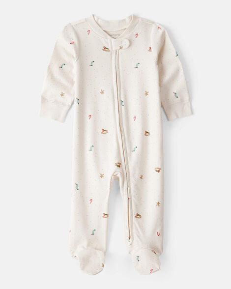 CARTERS BEBE NIÑA PIJAMA SNP WHITE