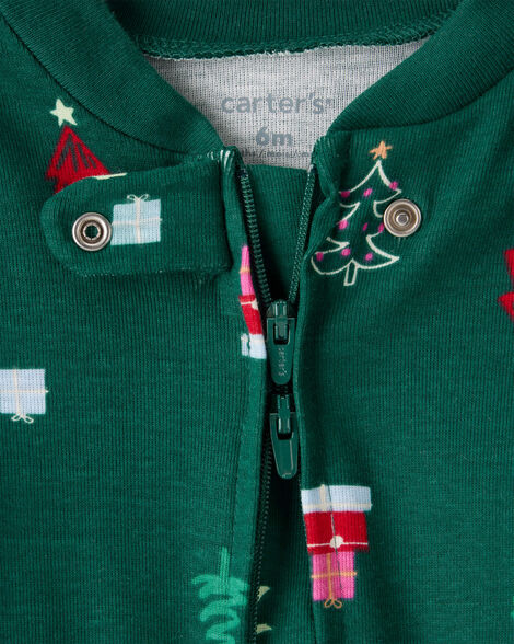 CARTERS BEBE NIÑO PIJAMA CHRISTMAS GREEN