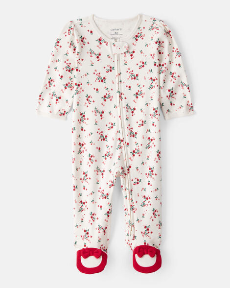 CARTERS BEBE NIÑA PIJAMA CHRISTMAS CREAM