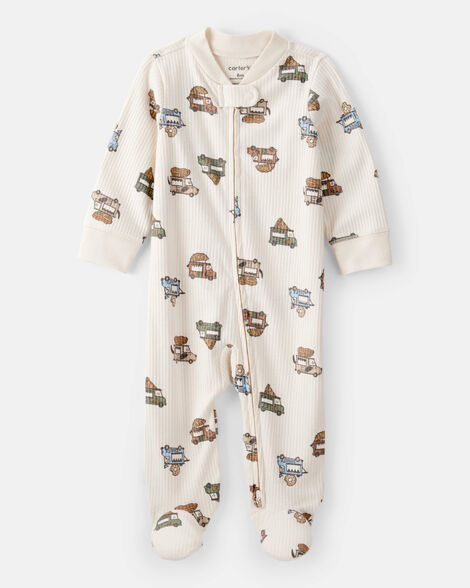 CARTERS BEBE NIÑO PIJAMA FOOD TRUCK PRINT