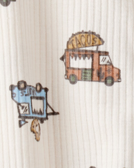 CARTERS BEBE NIÑO PIJAMA FOOD TRUCK PRINT