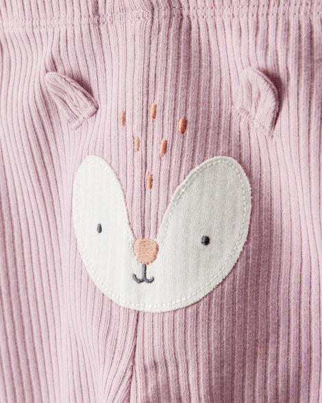 CARTERS BEBE NIÑA CONJ. DE PANTALON PURPLE 3PC