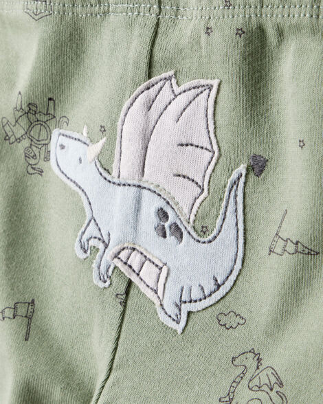 CARTERS BEBE NIÑO CONJ. DE PANTALON GREEN 3PC