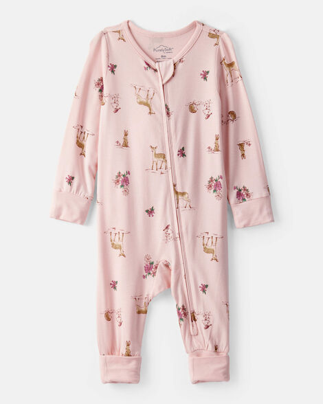 CARTERS BEBE NIÑA PIJAMA PINK DEER PRINT PS