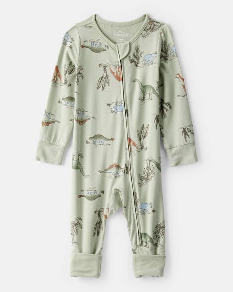 CARTERS BEBE NIÑO PIJAMA GREEN DINO PRINT PS