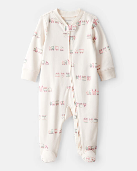CARTERS BEBE NIÑA PIJAMA IVORY