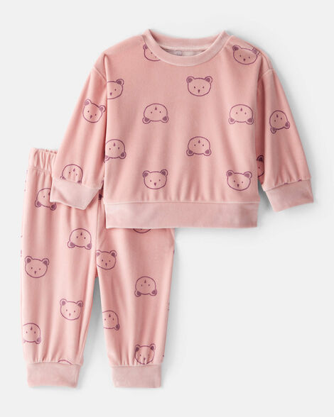 CARTERS BEBE NIÑA CONJ. DE PANTALON PINK