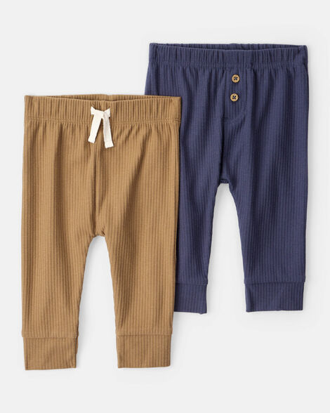 CARTERS BEBE NIÑO PANTALON SURTIDOS 2PCS
