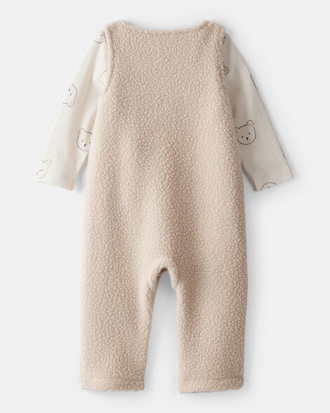 CARTERS BEBE NIÑO CONJ. DE OVEROL BROWN