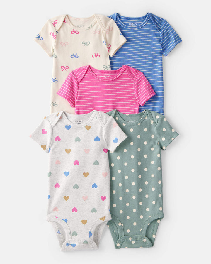 CARTERS BEBE NIÑA BODY SURTIDOS 5PCS