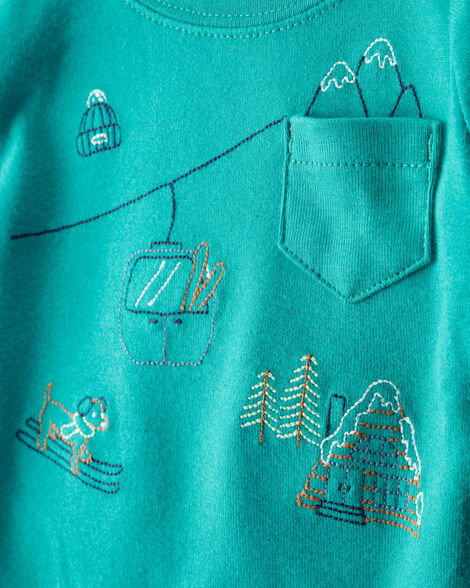 CARTERS BEBE NIÑO CONJ. DE PANTALON GREEN