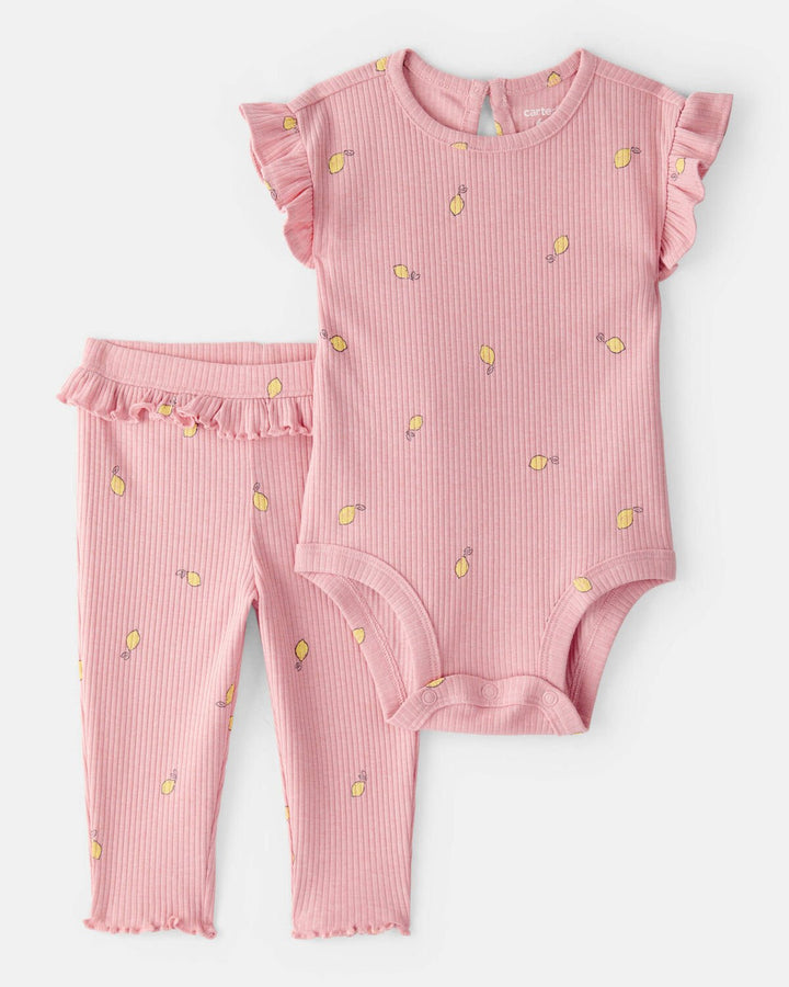 CARTERS BEBE NIÑA CONJ. DE PANTALON