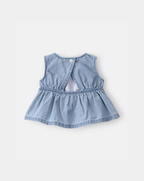 CARTERS BEBE NIÑA CONJ. DE SHORT