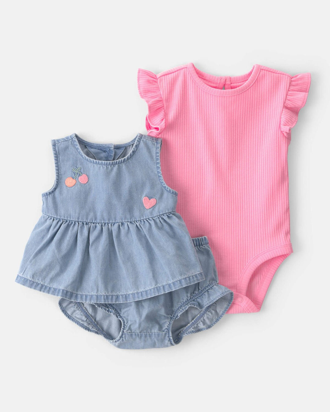 CARTERS BEBE NIÑA CONJ. DE SHORT