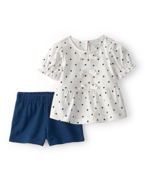 Carters Conjunto De Short Key Item Asst para Bebé Niña