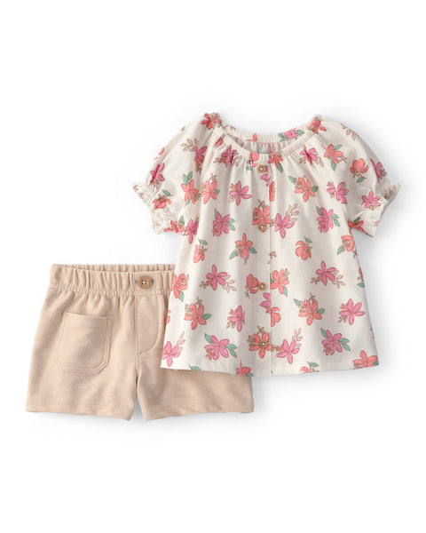 Carters Conjunto De Short Key Item Asst para Bebé Niña