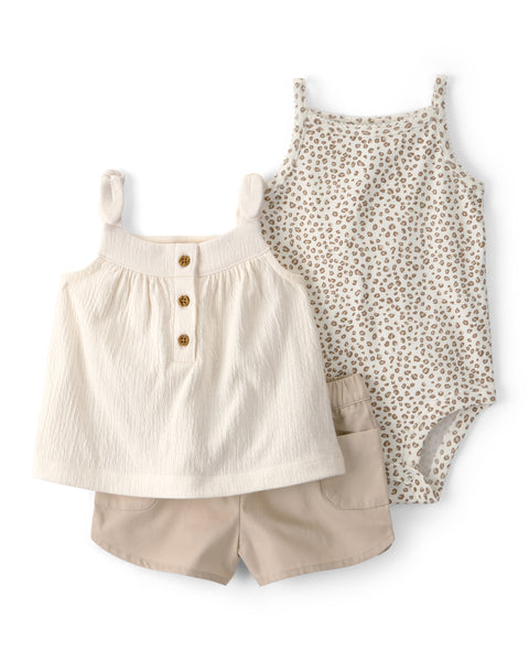 Carters Conjunto De Short Ivy para Bebé Niña