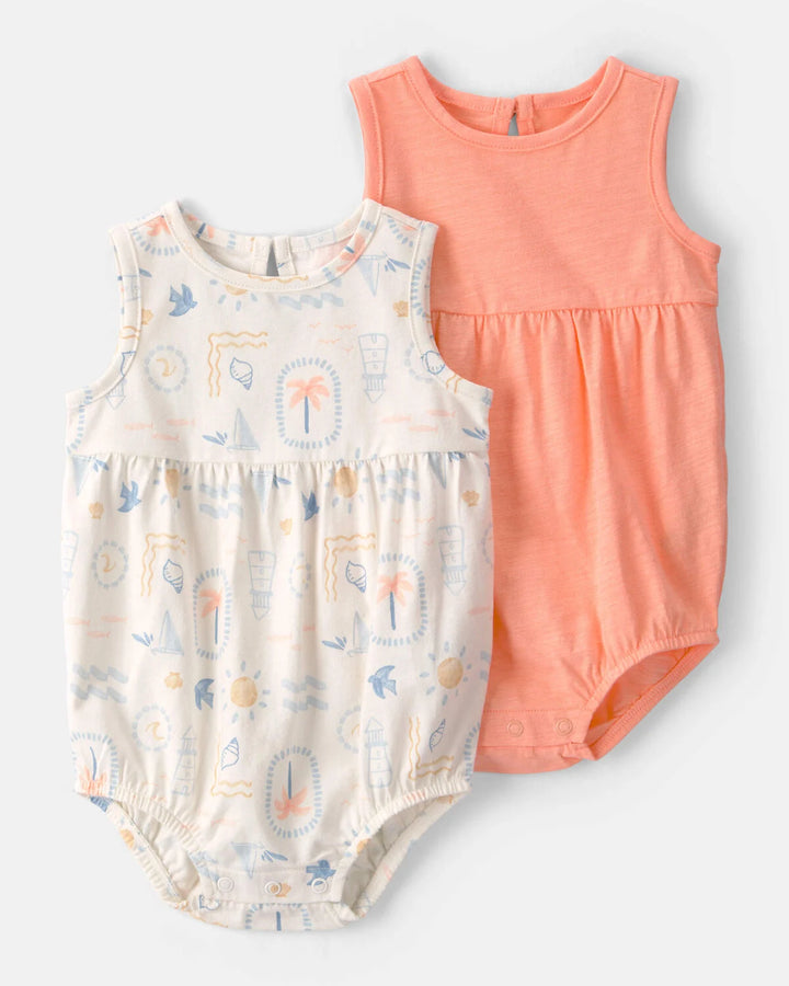 CARTERS BEBE NIÑA ROMPER AST