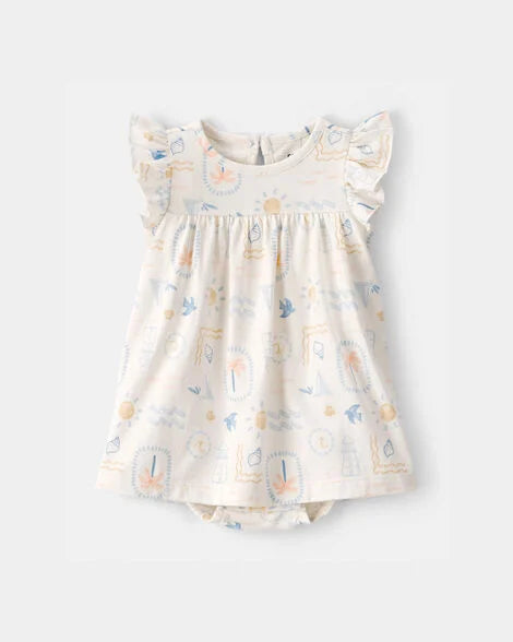 CARTERS BEBE NIÑA VESTIDO W/ CHALECO AST