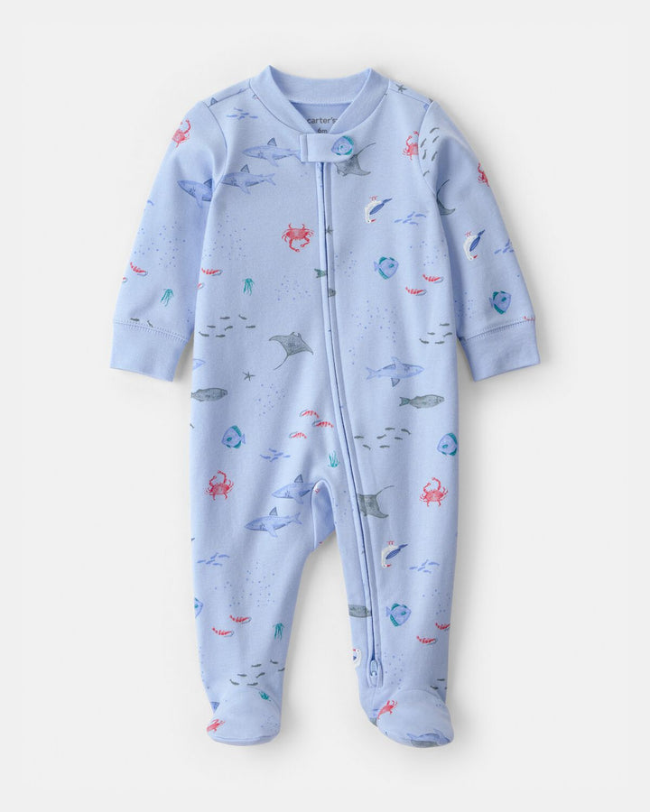 CARTERS BEBE NIÑO PIJAMA INTERLOCK SNP