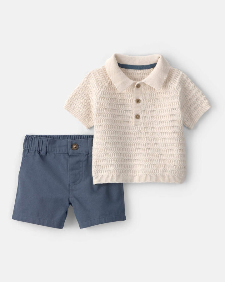 CARTERS BEBE NIÑO CONJ. DE SHORT IVY
