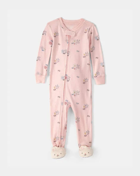 CARTERS BEBE NIÑA PIJAMA COTTON PRT