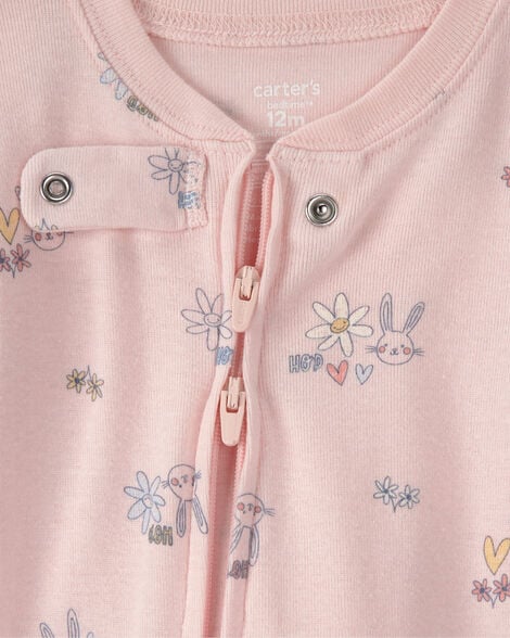 CARTERS BEBE NIÑA PIJAMA COTTON PRT