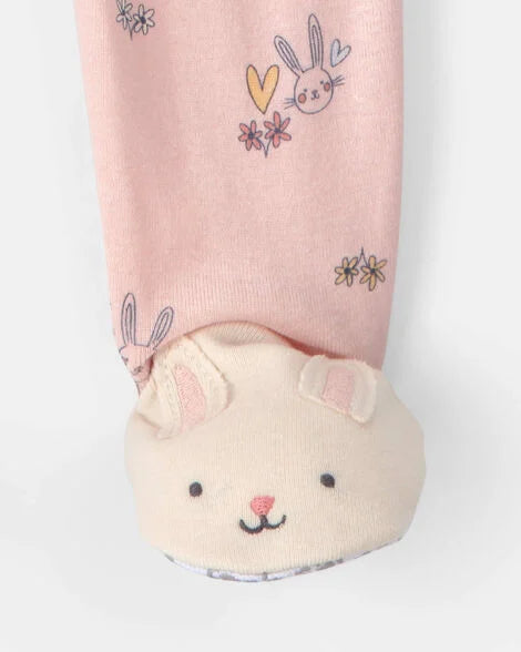 CARTERS BEBE NIÑA PIJAMA COTTON PRT